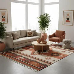 How to Balance Bold Aztec Patterns in a Living Room Without Overcrowding