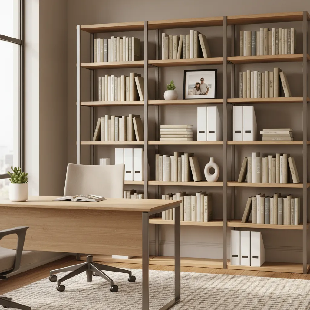 Balancing Decorative and Functional Shelf Space