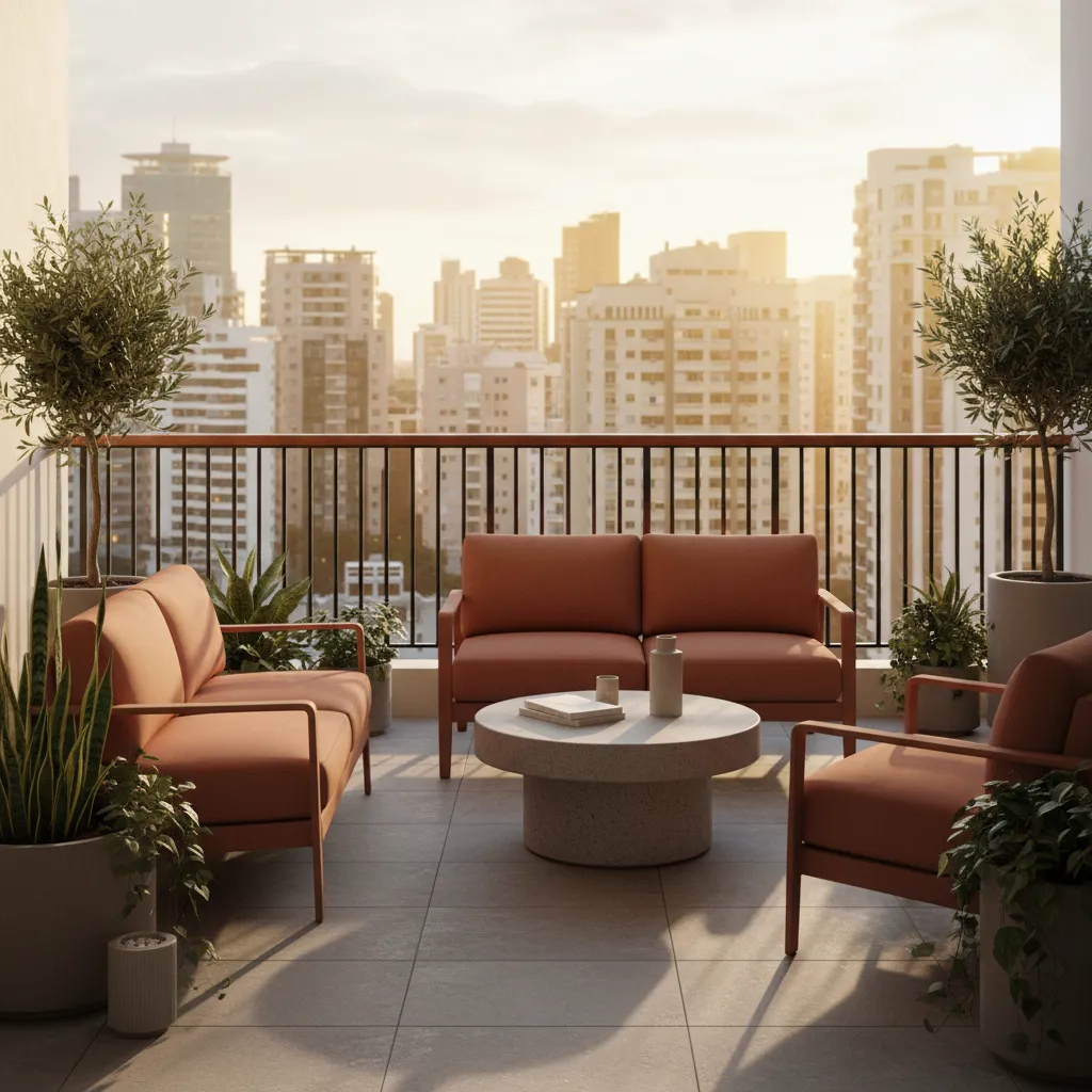 Balcony Color Trends in Hotels Cafes and Urban Apartments