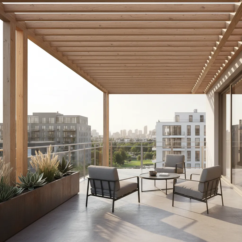 Balcony Roof Design Ideas for Light Shade