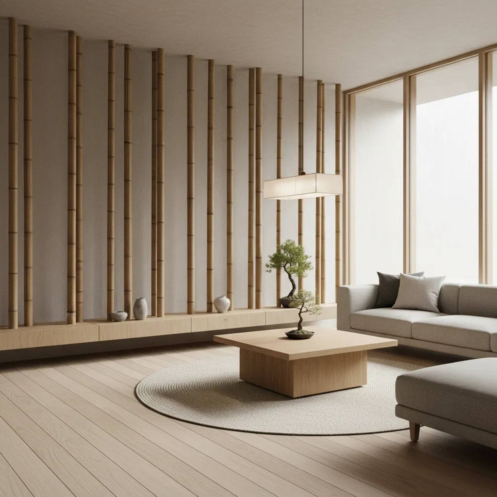 Cañas de bambú para decorar interiores: ideas reales