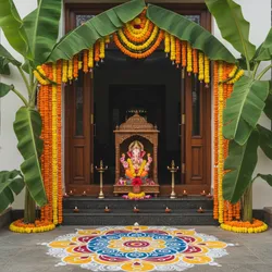 6 Artificial Banana Tree Problems in Pooja Decor