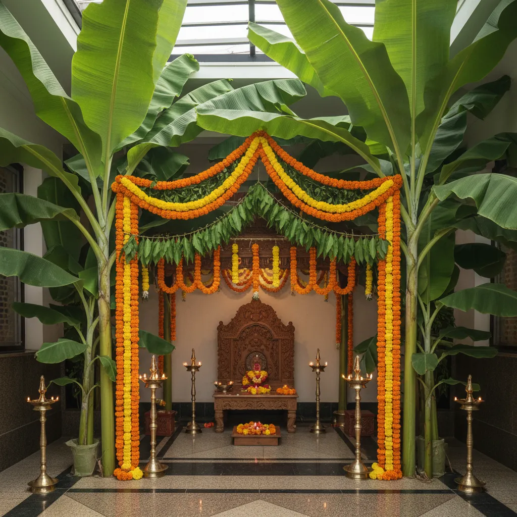 How to Choose the Best Artificial Banana Tree for Pooja Decoration