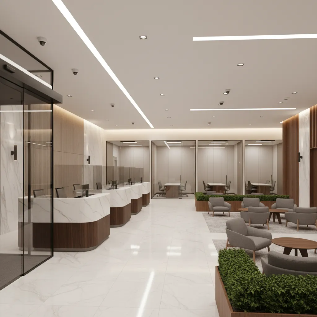 Security and Risk Considerations in Bank Interior Design
