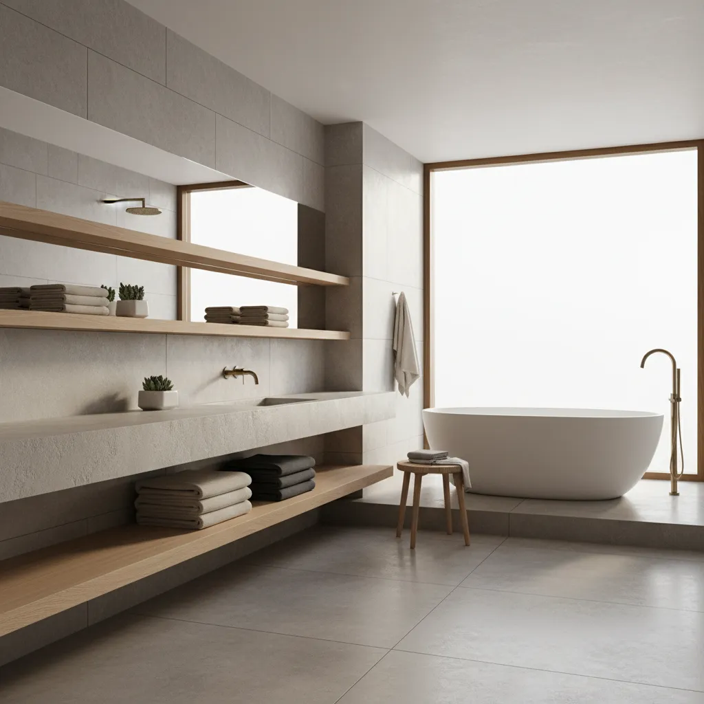 Diseño de interiores en estantería de baño: ideas prácticas