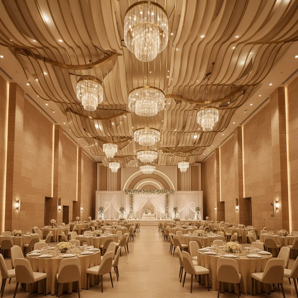 Banquet Hall Interior Design Trends in India's Event Industry: A designer’s firsthand look at how modern wedding venues in India are evolving through lighting, layouts, technology, and guest-focused spatial design.
