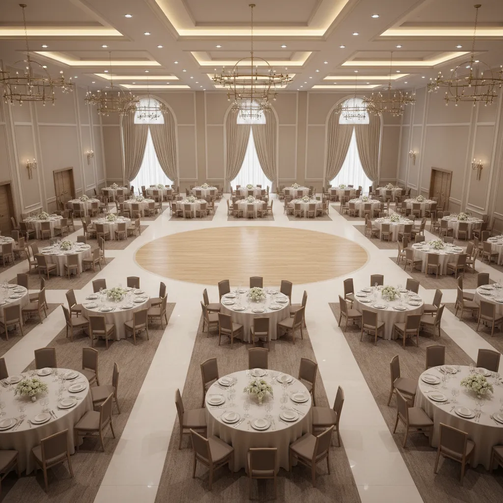 How to Optimize Banquet Hall Layout for Maximum Guest Capacity: Practical layout strategies event planners use to increase seating capacity without sacrificing comfort, safety, or guest flow.