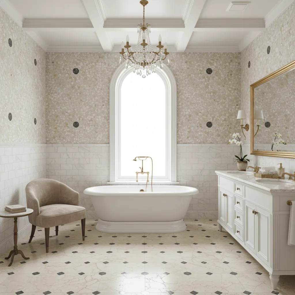 Best Tile Materials for Basket Weave Bathroom Floors