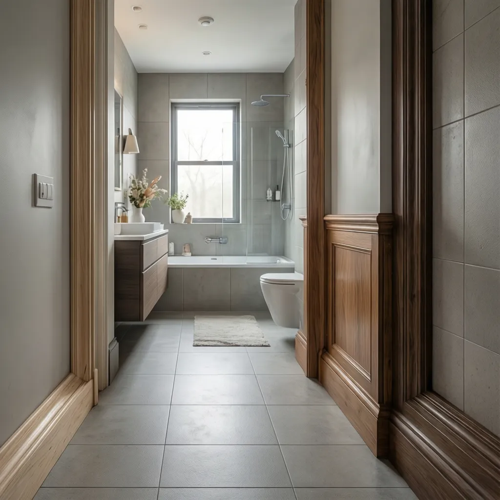 Best Materials for Bathroom Baseboards: PVC vs Wood vs Tile Trim