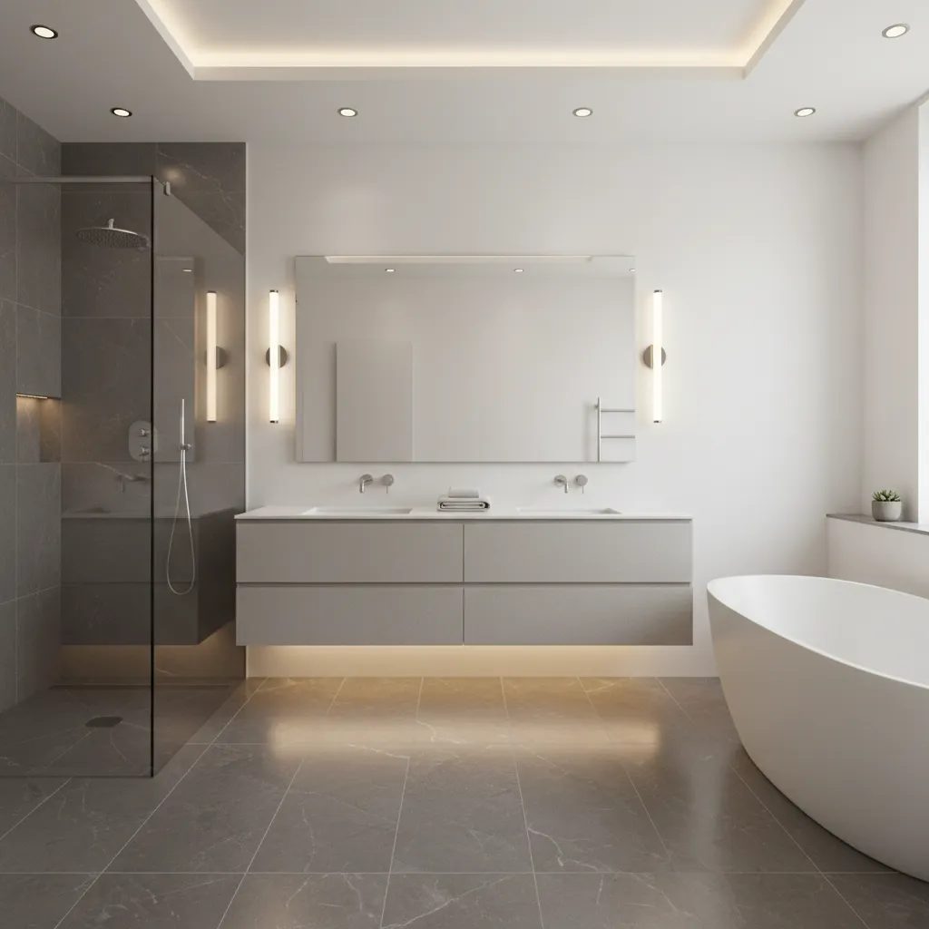 Lighting Optimization for Bathrooms With Dark Floors