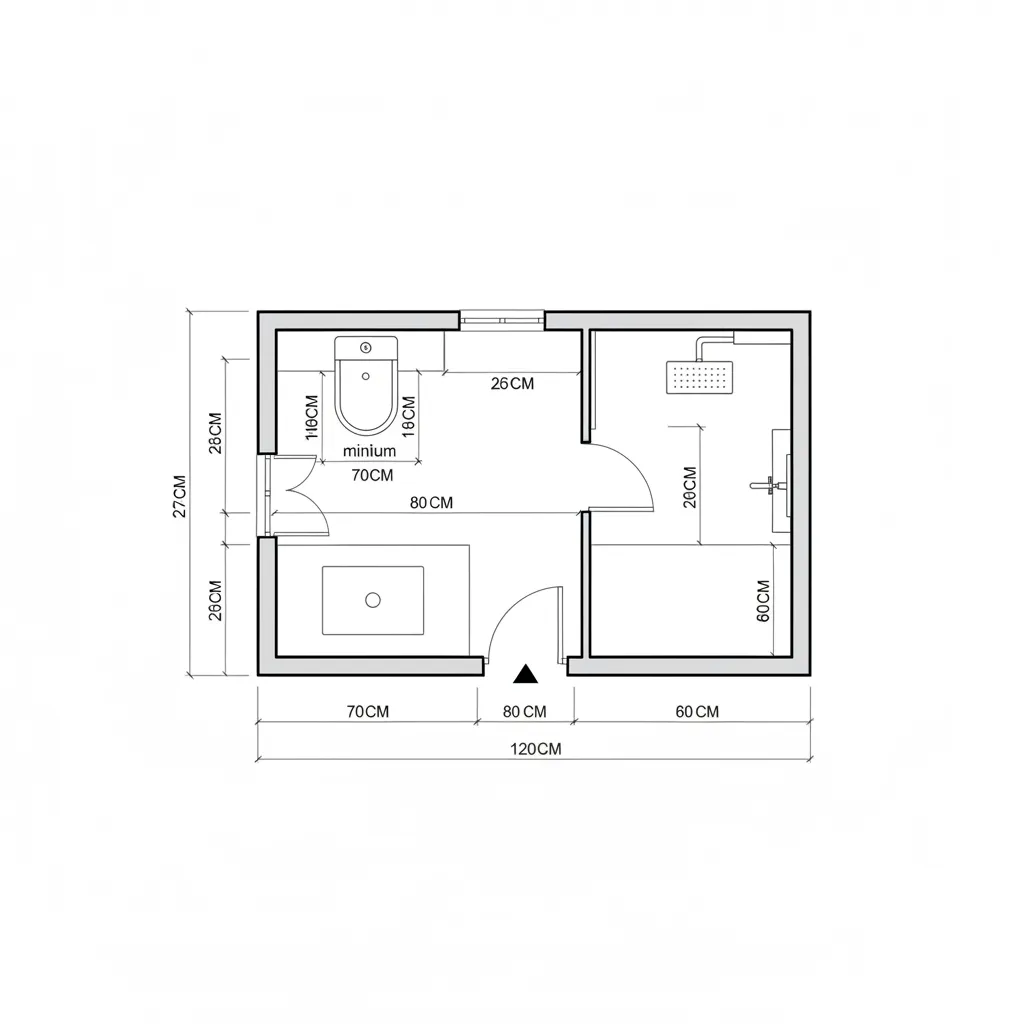 Bản vẽ kích thước tiêu chuẩn trong thiết kế nhà vệ sinh nhà tắm