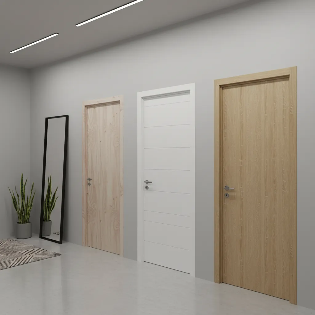 Price Comparison: Plywood vs PVC vs WPC Bathroom Doors