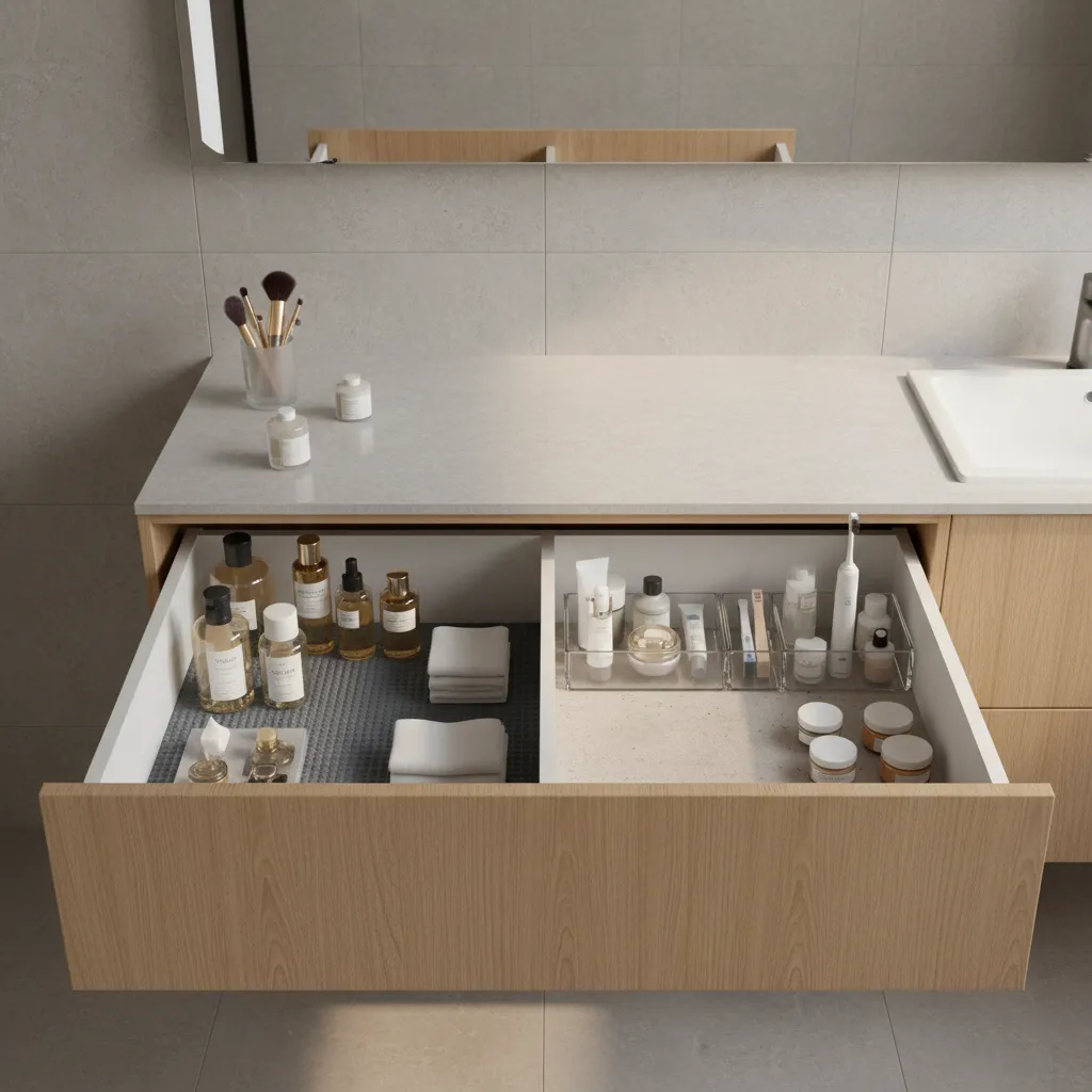 Shelf Liner vs Adhesive Drawer Liner for Bathroom Drawers