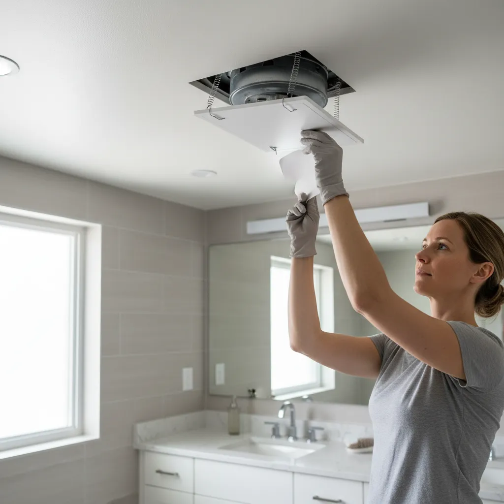 Safety Tips When Removing a Bathroom Fan Cover