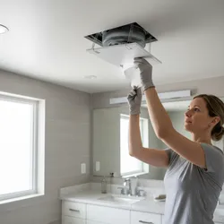 Safety Tips When Removing a Bathroom Fan Cover