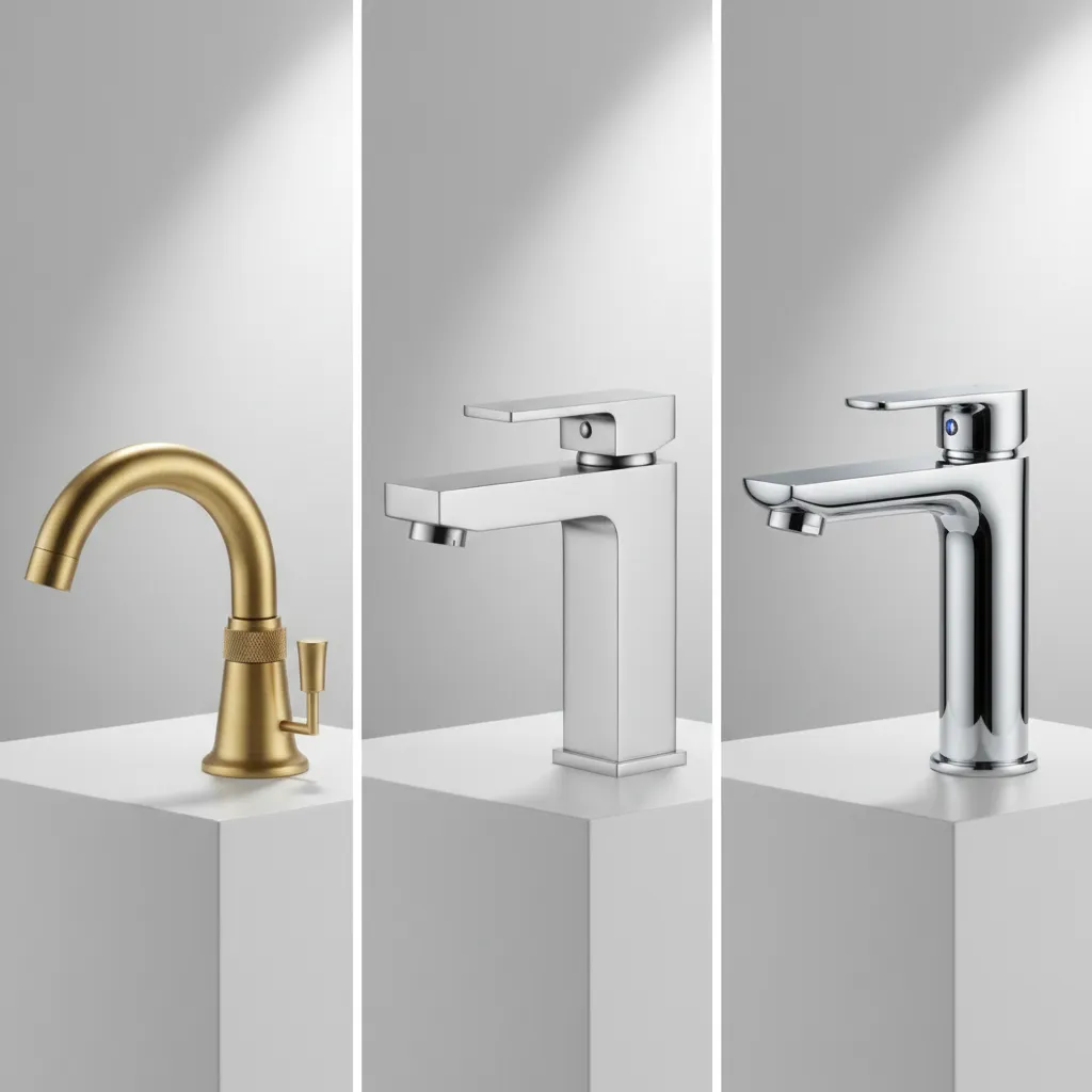 Comparison of brass stainless steel and alloy bathroom taps