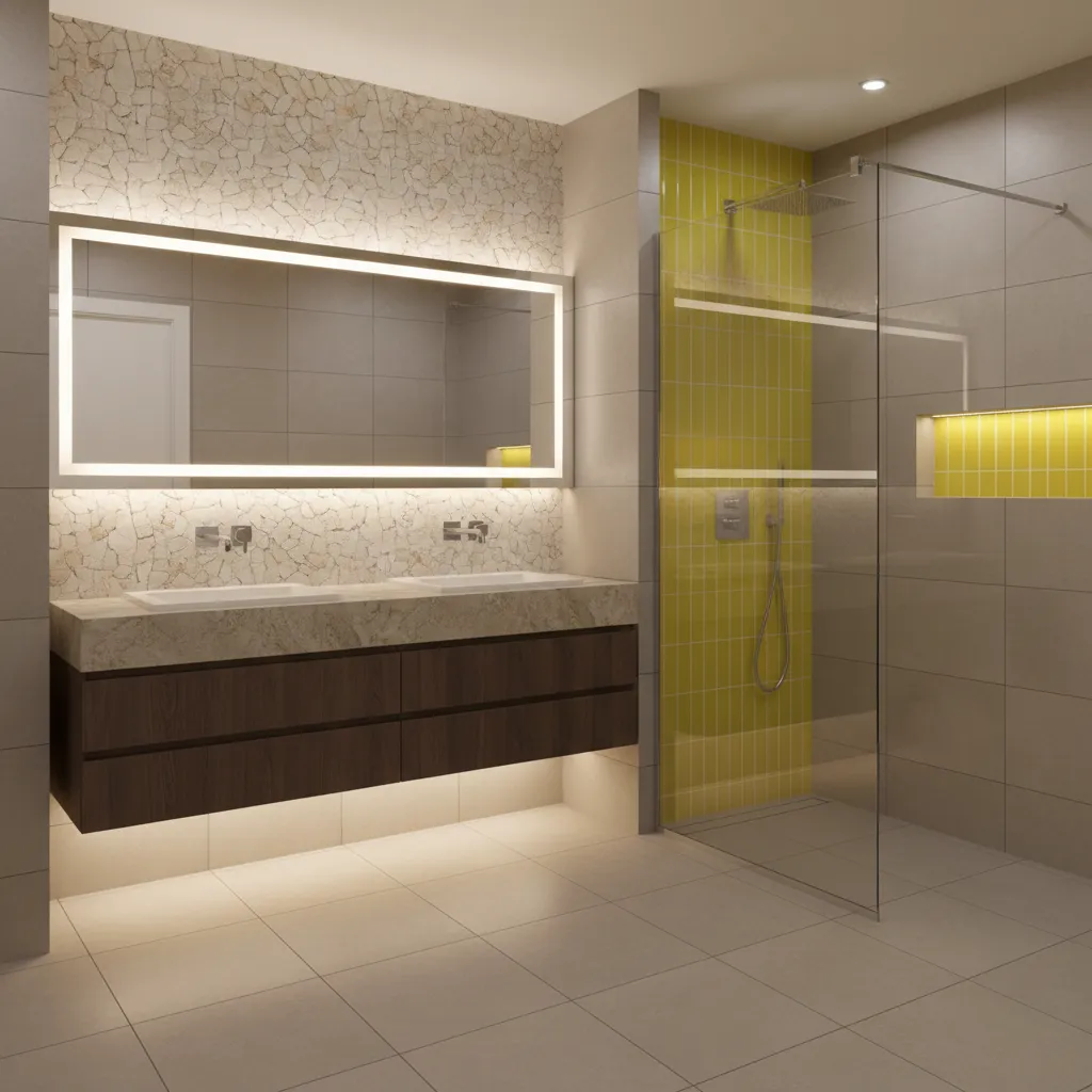 Bathroom Highlighter Tiles Design Ideas for Stylish Spaces