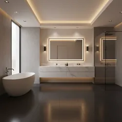 How Lighting Transforms Bathrooms with Black Floors
