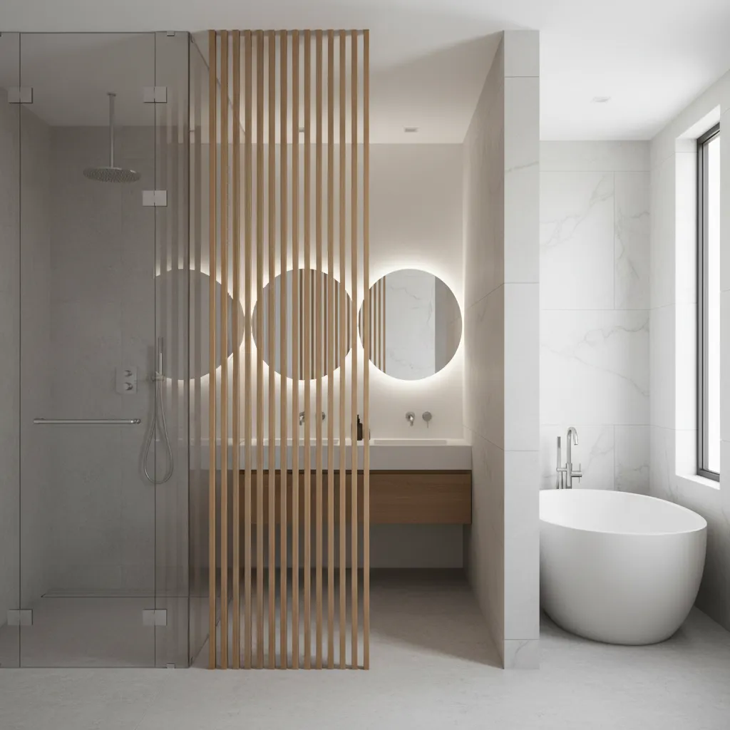 Glass, Wood, or Tile? Bathroom Partition Walls Compared