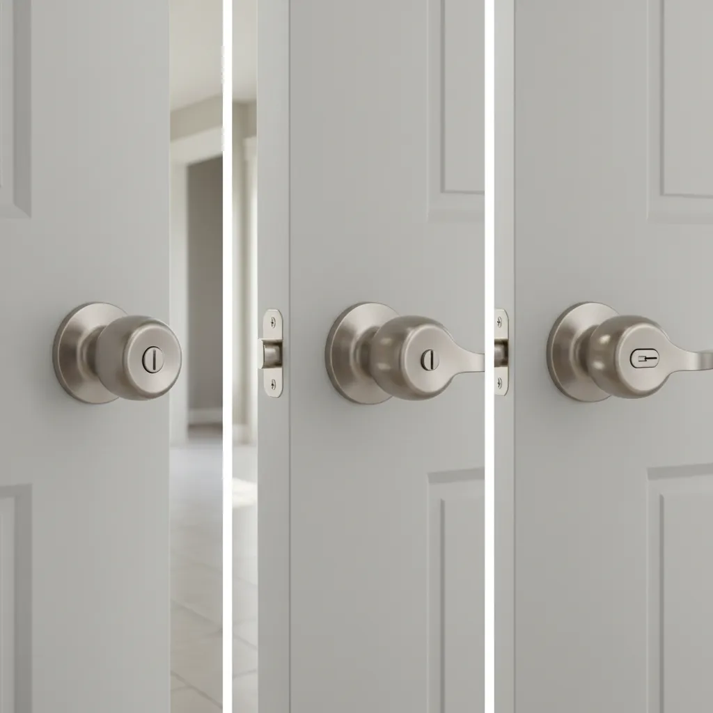 Bathroom Thumb Turn Lock Types Compared Push Button vs Turn Button vs Slot Privacy Locks