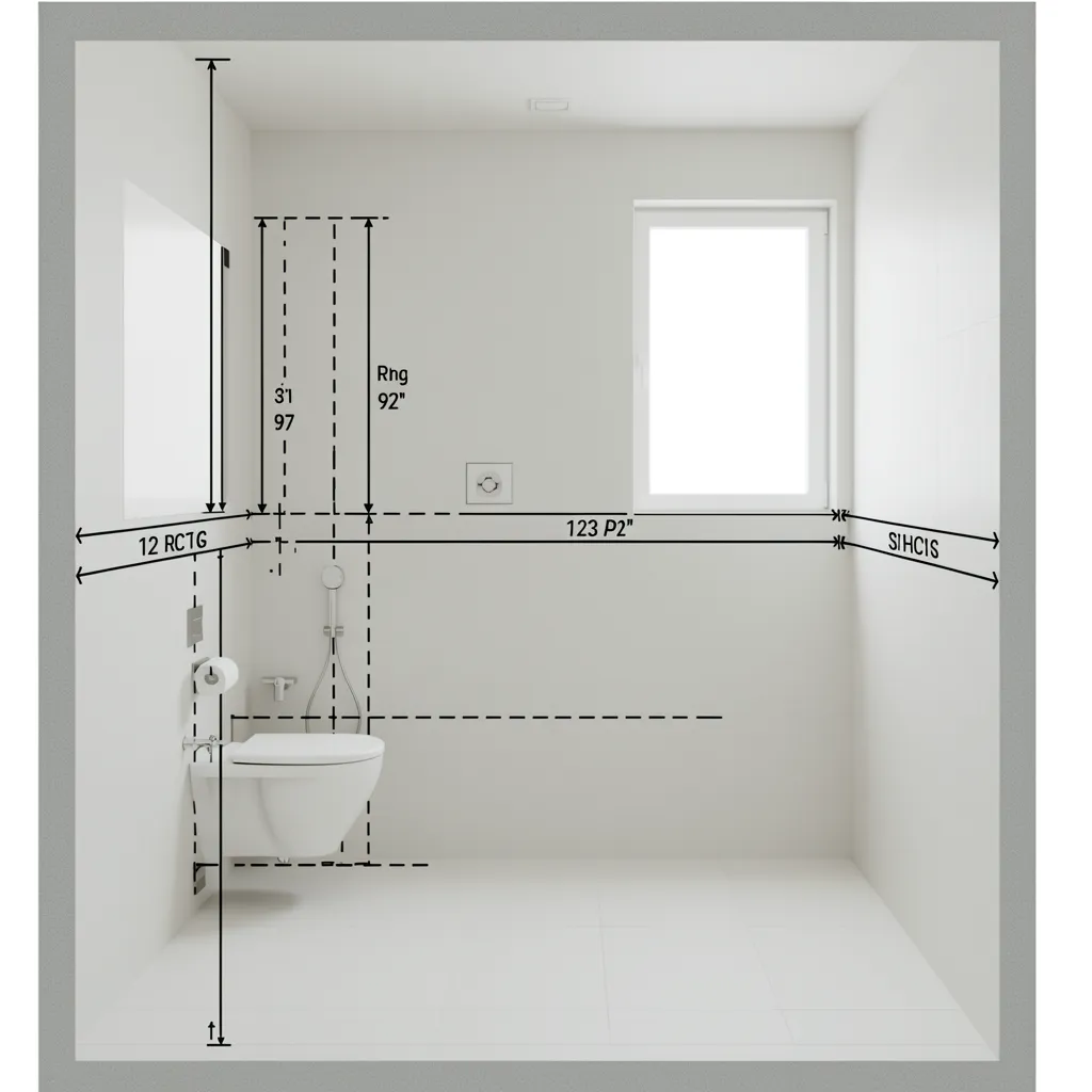 Bathroom rough in dimensions for toilet sink and shower layout