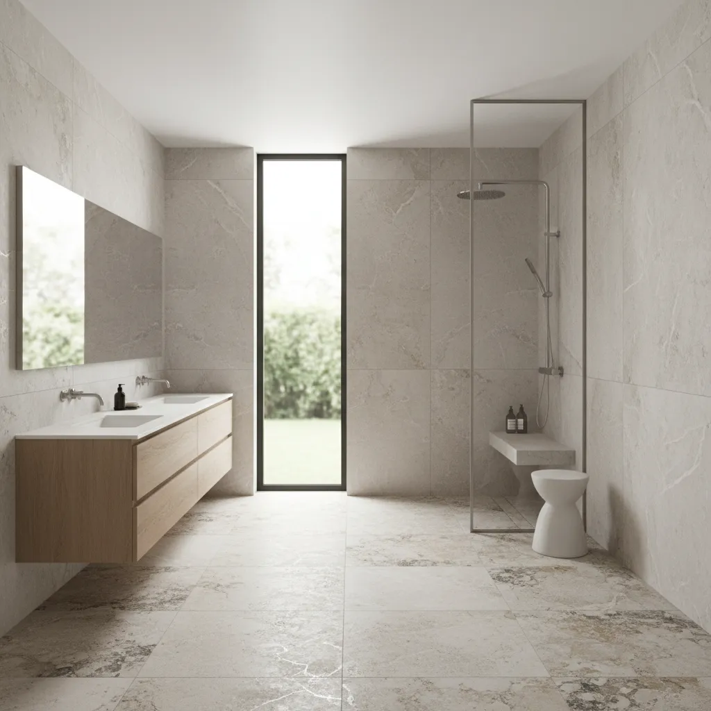 5 Bathroom Rough Tiles Ideas That Add Texture and Grip