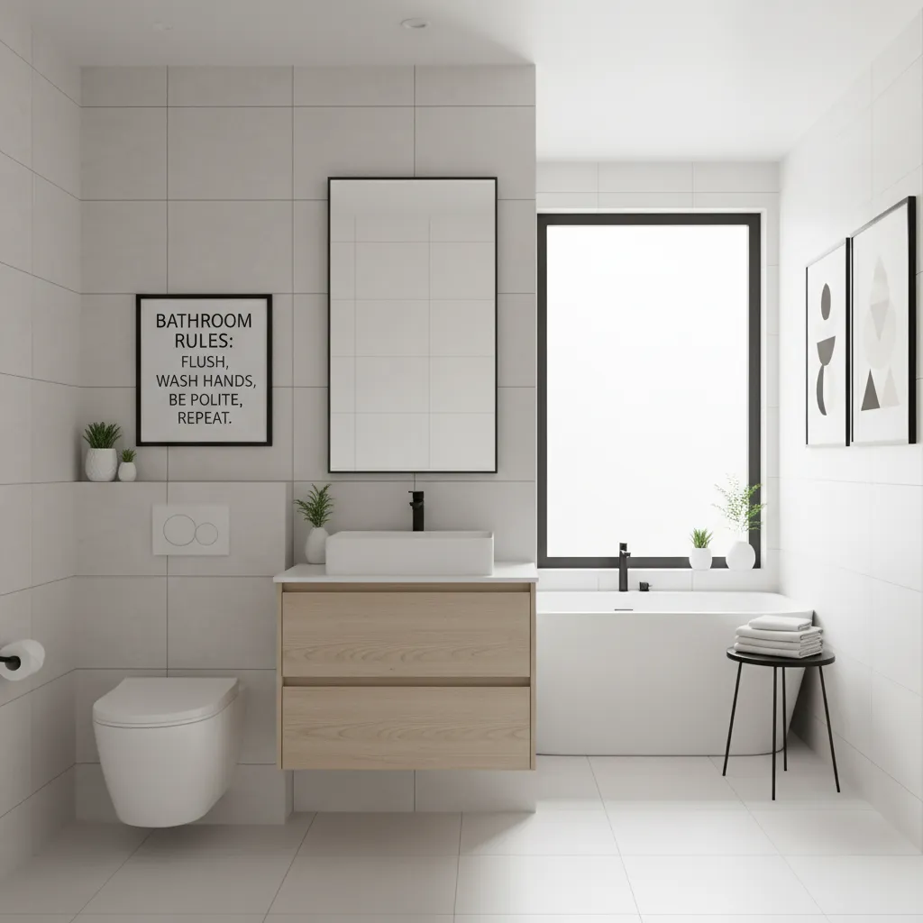Bathroom Rules Wall Decor Ideas That Actually Elevate Your Space