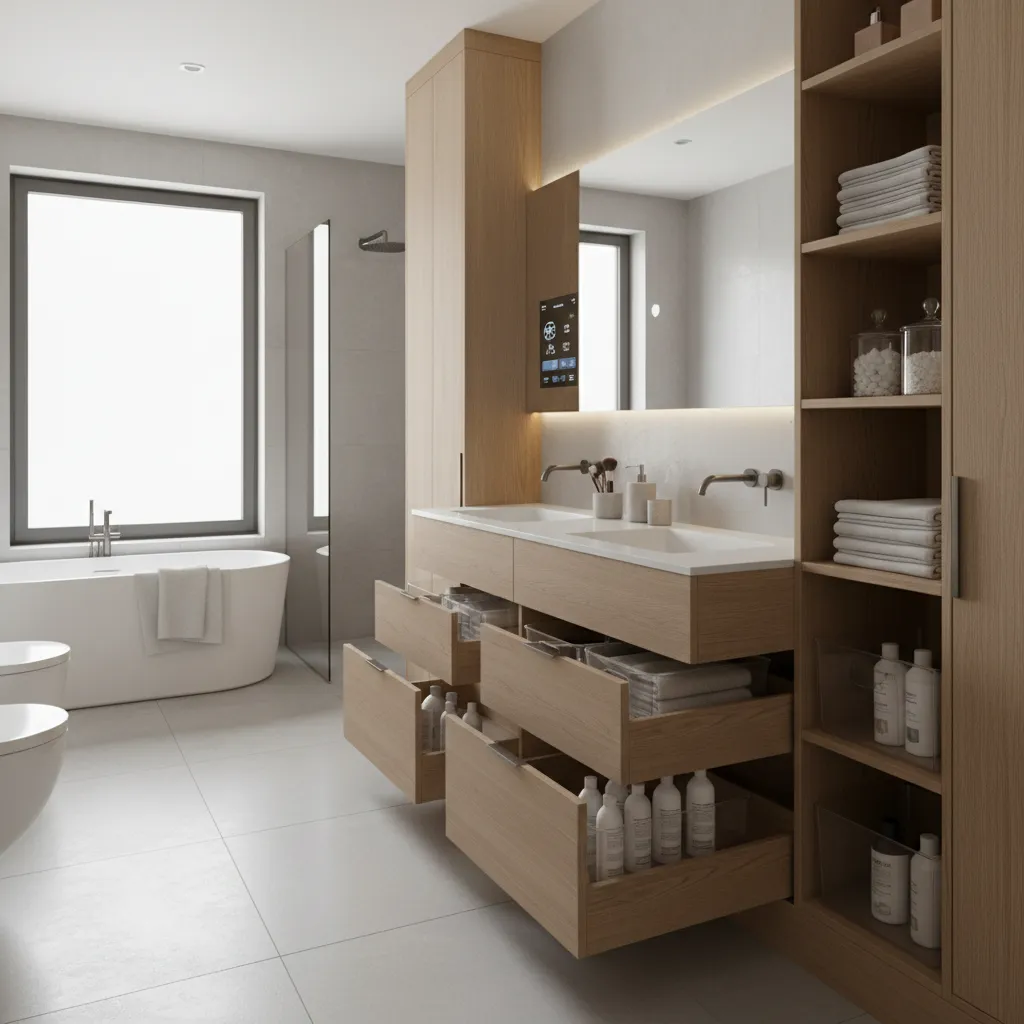 Professional Bathroom Storage Methods Used by Organizers