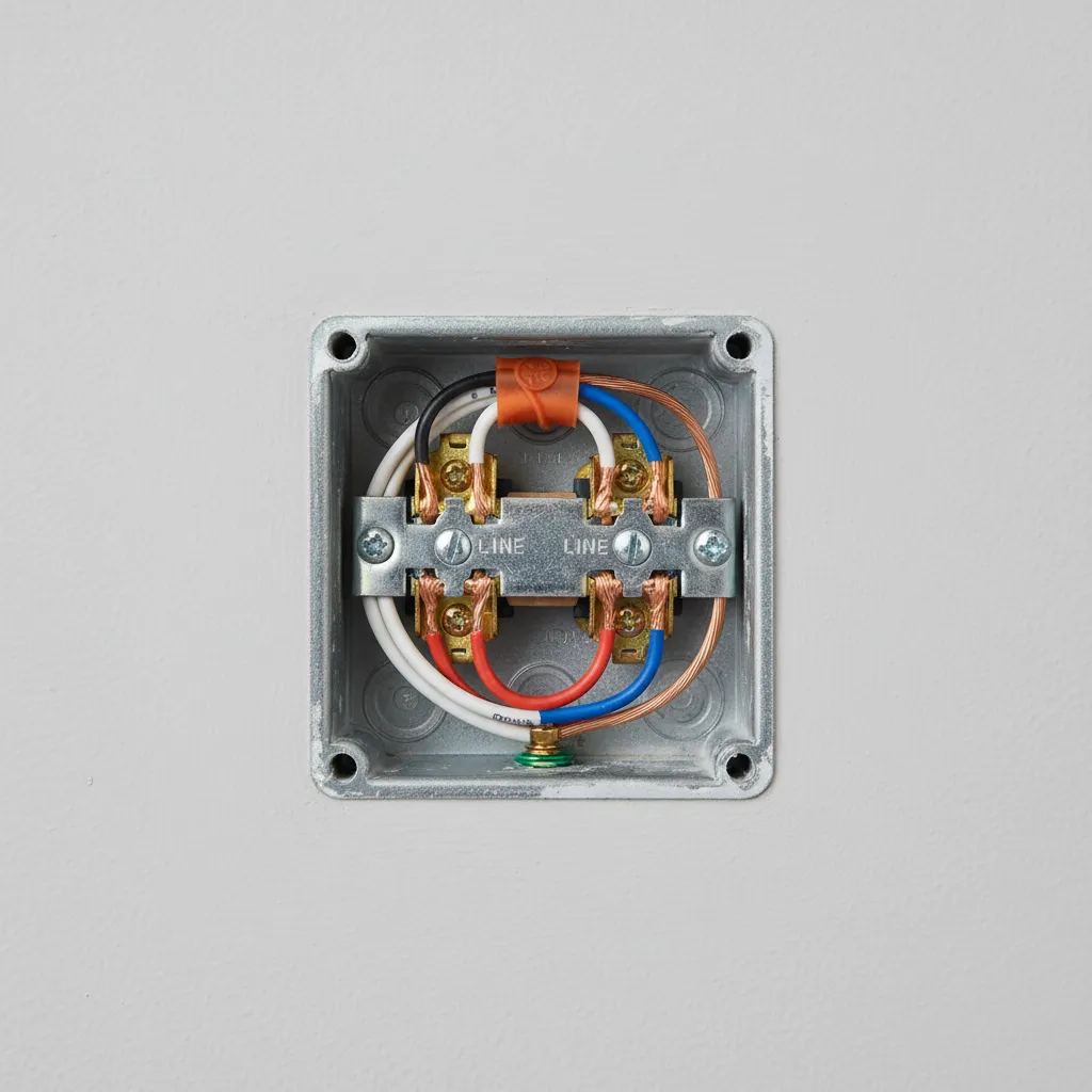 bathroom light and exhaust fan dual switch wiring connections inside electrical box