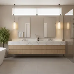Optimizing Pendant Light Height for Different Vanity Widths and Mirror Sizes