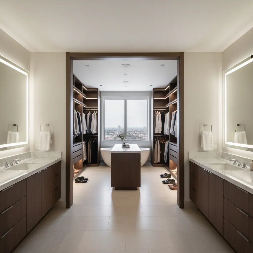 Professional Design Guidelines for Bathroom Walk In Closets