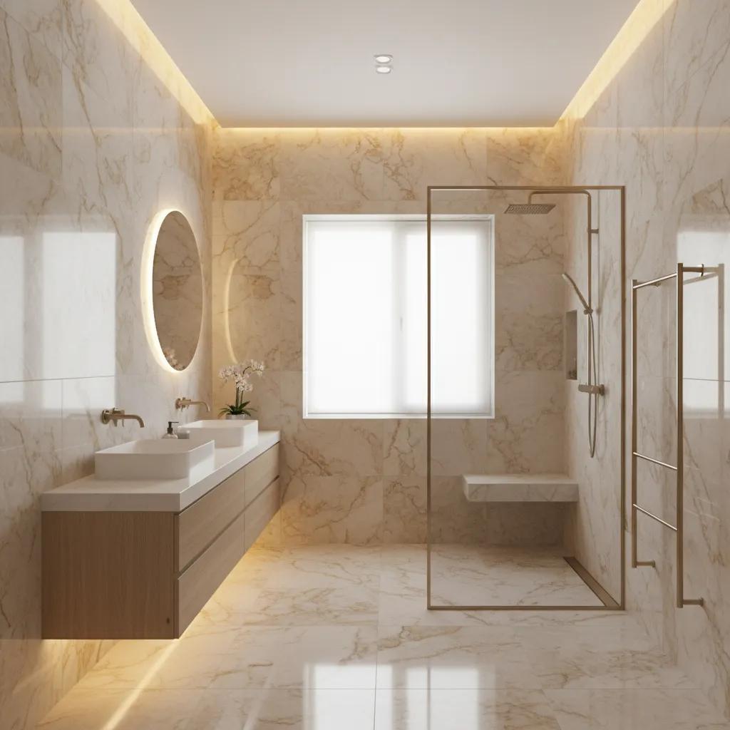 Five bathroom wall tiles design ideas in India