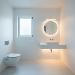 How Lighting Changes White Bathroom Paint