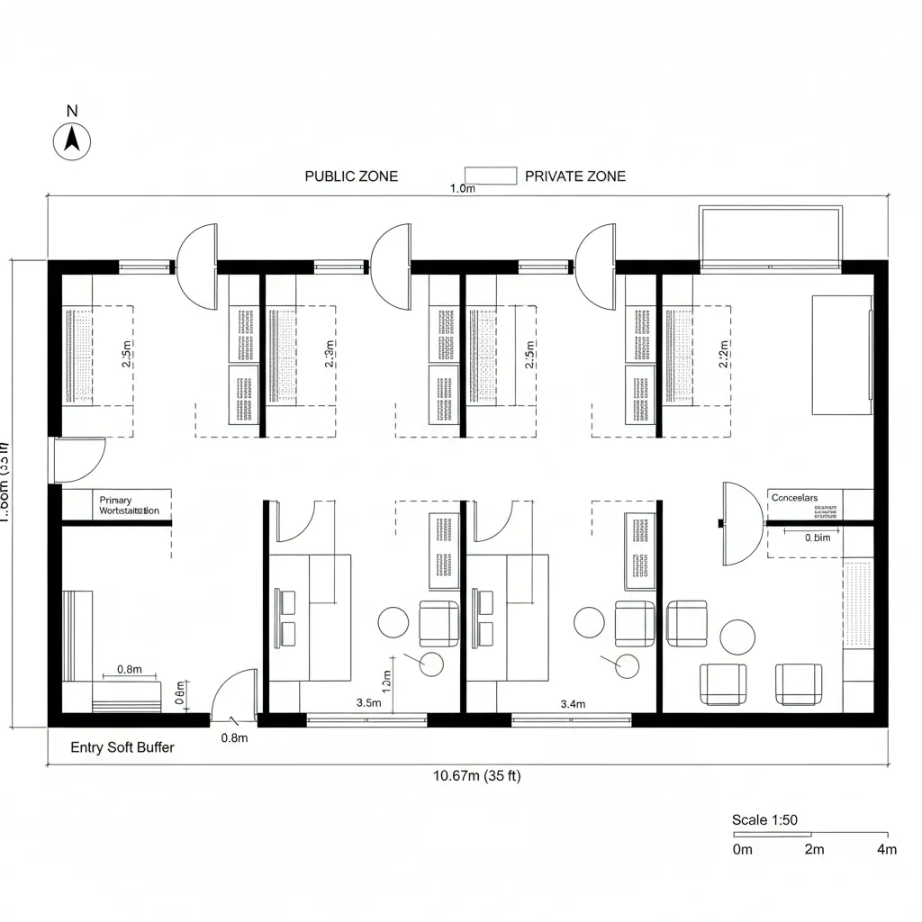 Bay-and-Buffer: Alternating Work and Reset