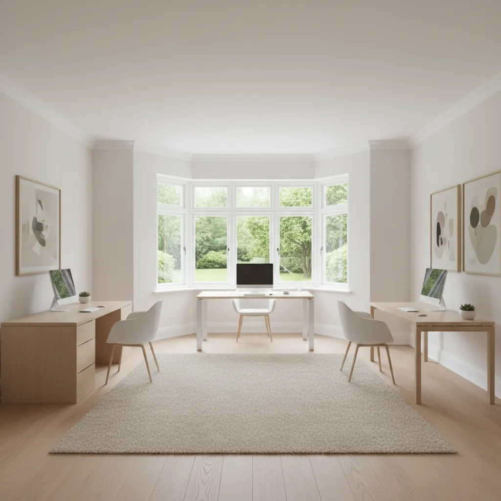 Bay Window Desk Shapes Compared Curved vs L Shaped vs Straight Desks