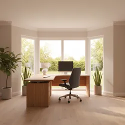 How to Optimize Desk Placement in a Bay Window Office