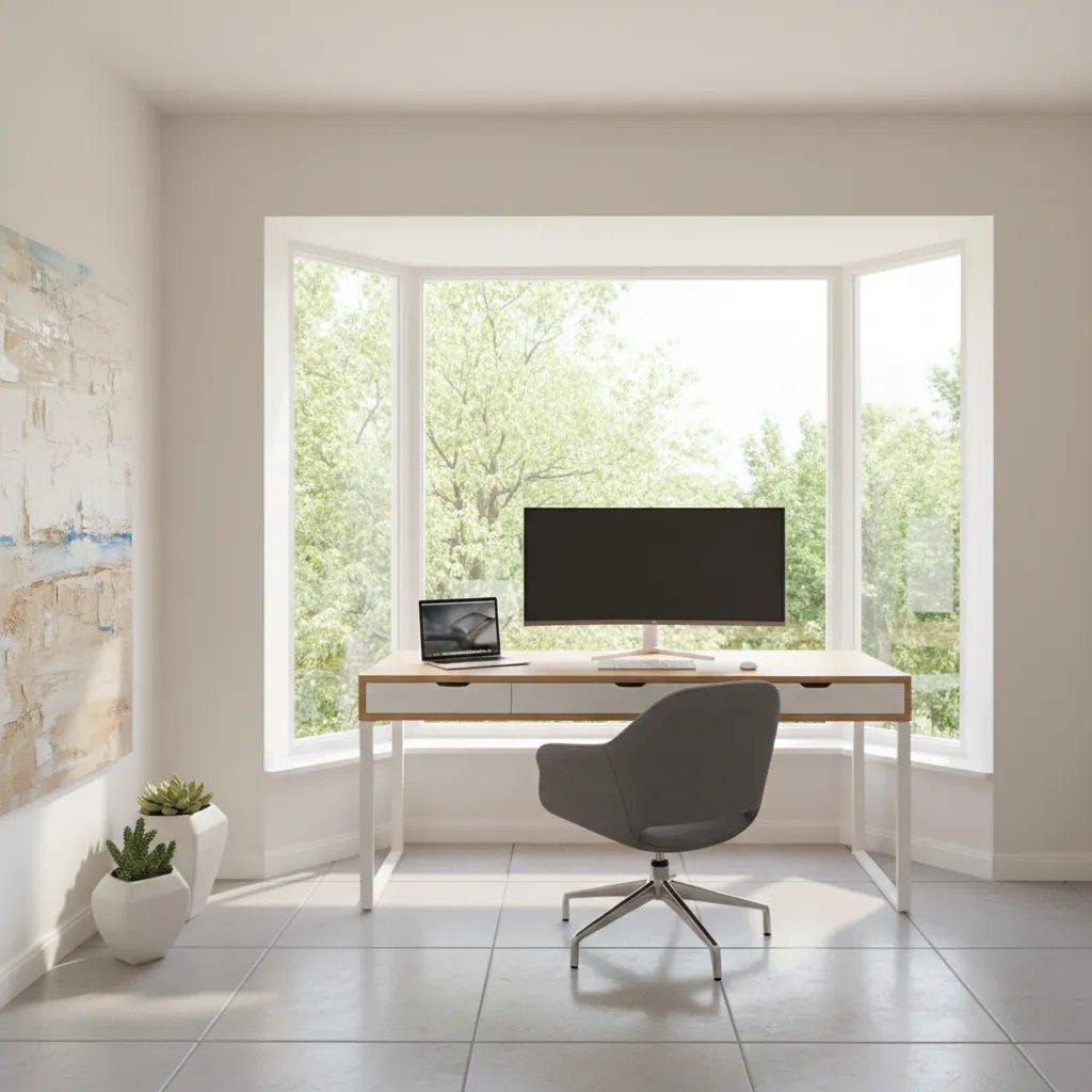 Bay Window Office Desk Setups for Different Professions