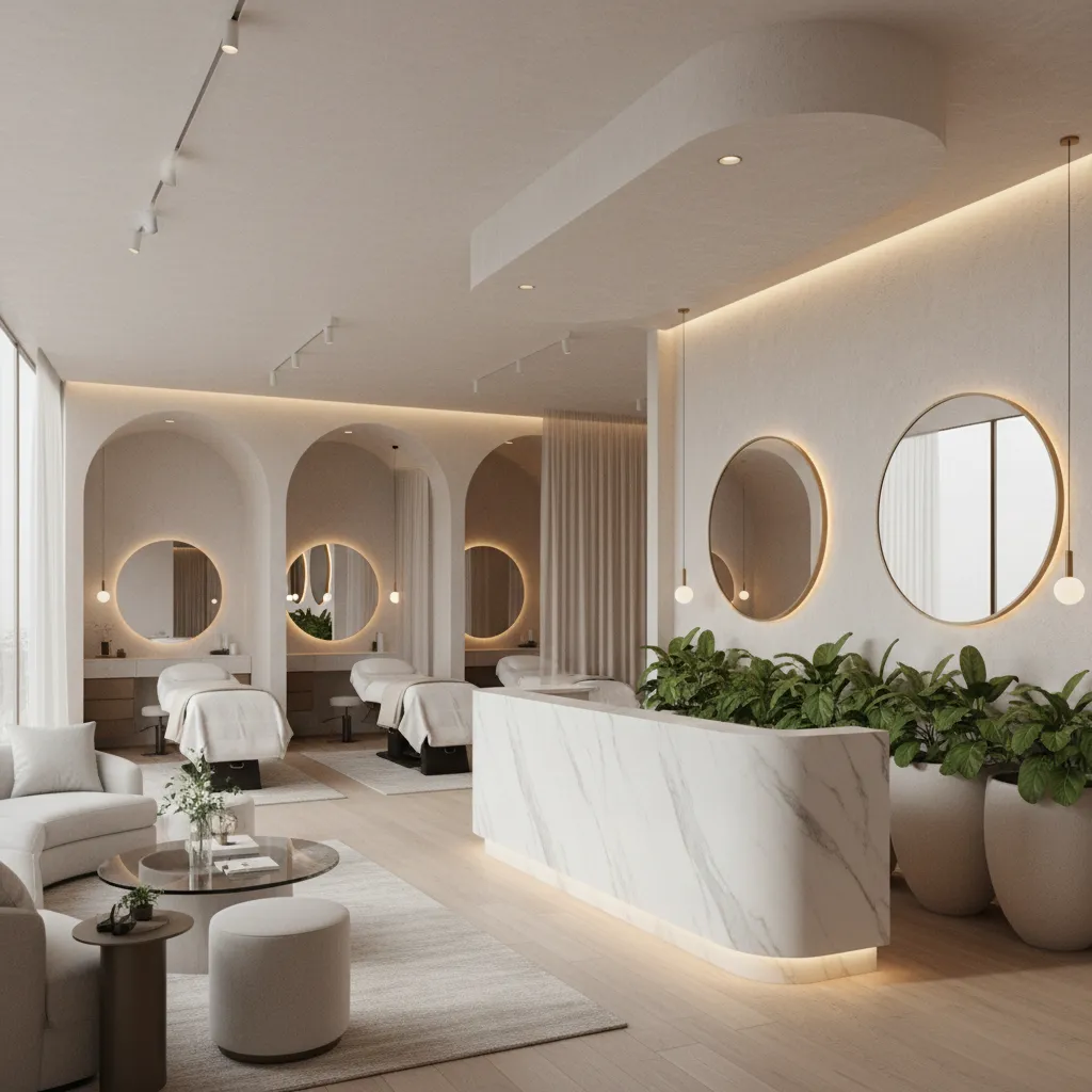 Diseño de interiores de centros de belleza