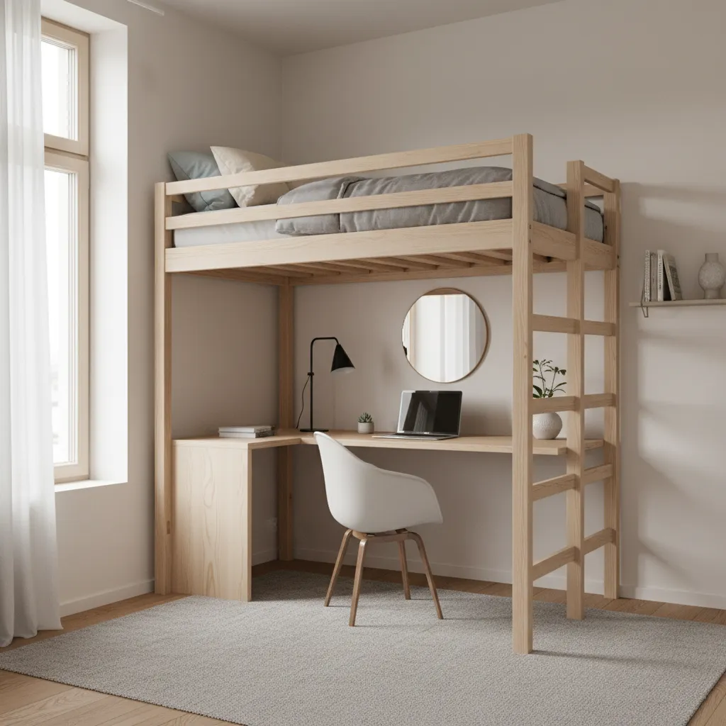 How to Choose the Right Bed and Desk Combo for a Small Room: A practical decision guide to selecting the best bed desk furniture based on room size, usage, and budget.