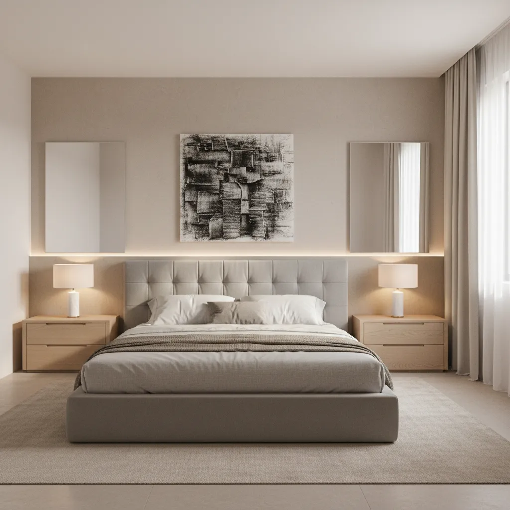 bedroom focused layout in a 15x15 room