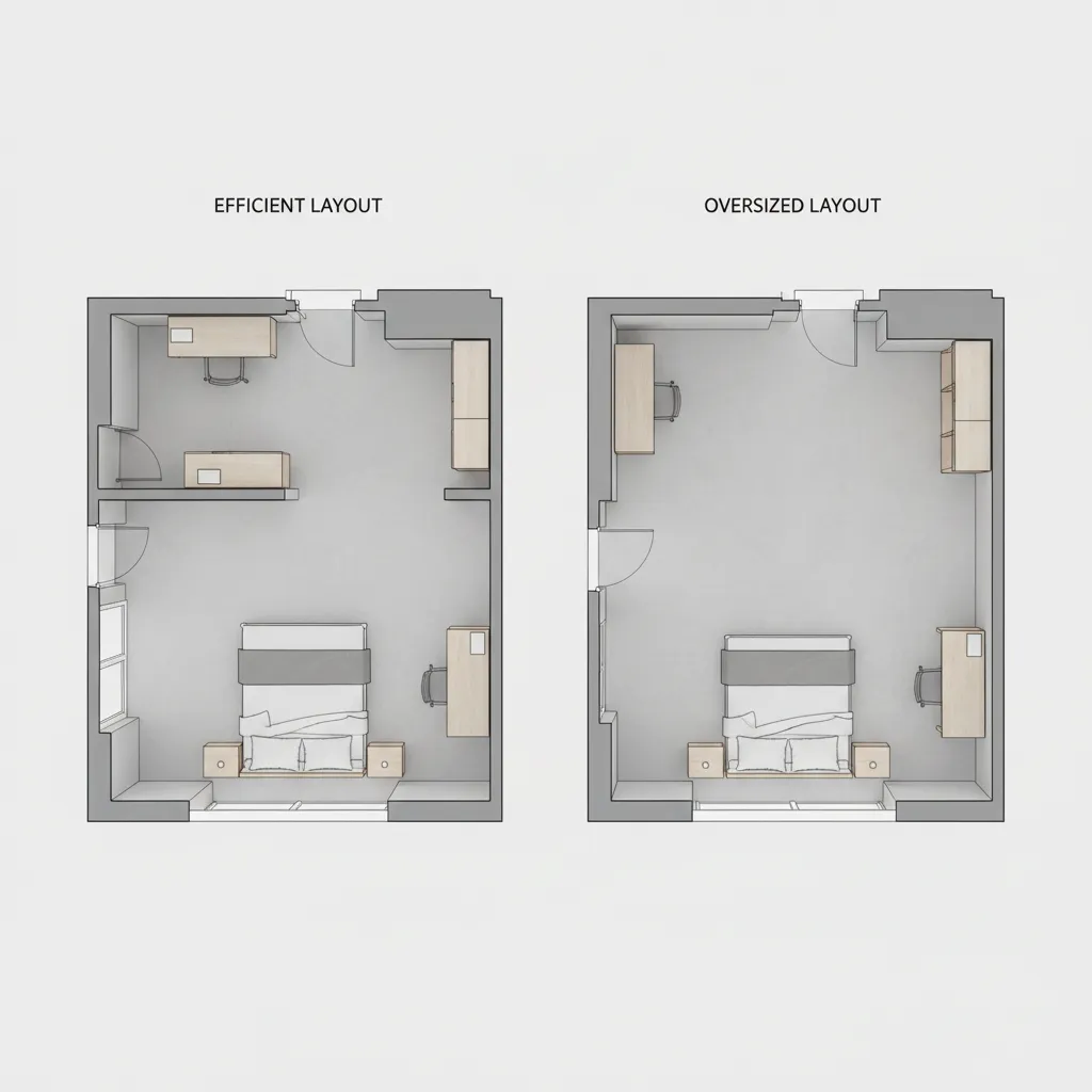 Overcrowded Bedroom Layout Issues