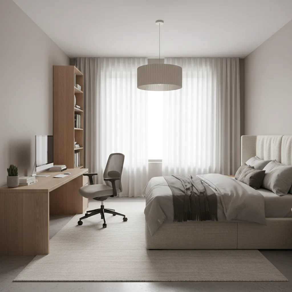 Bedroom Office Design Trends for Remote Workspaces in Medium Sized Rooms