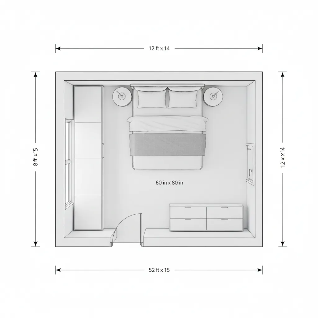 Incorrect Bedroom Scale and Room Dimensions in Coohom