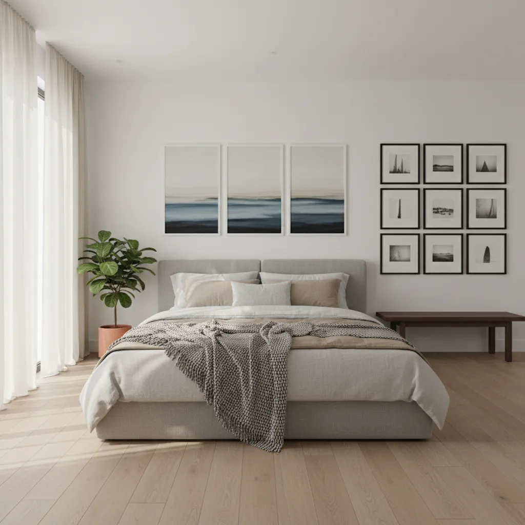 7 Photo Frame Size Rules for Bedroom Walls