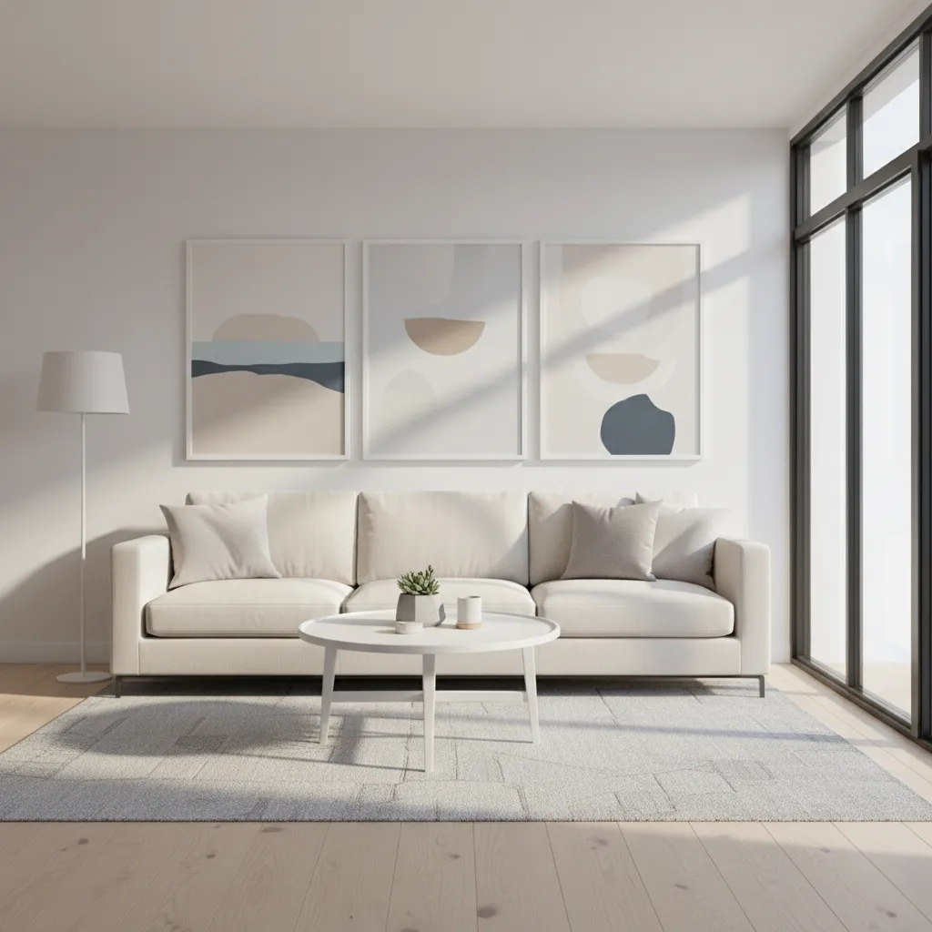 3D room visualization created using beginner interior design software