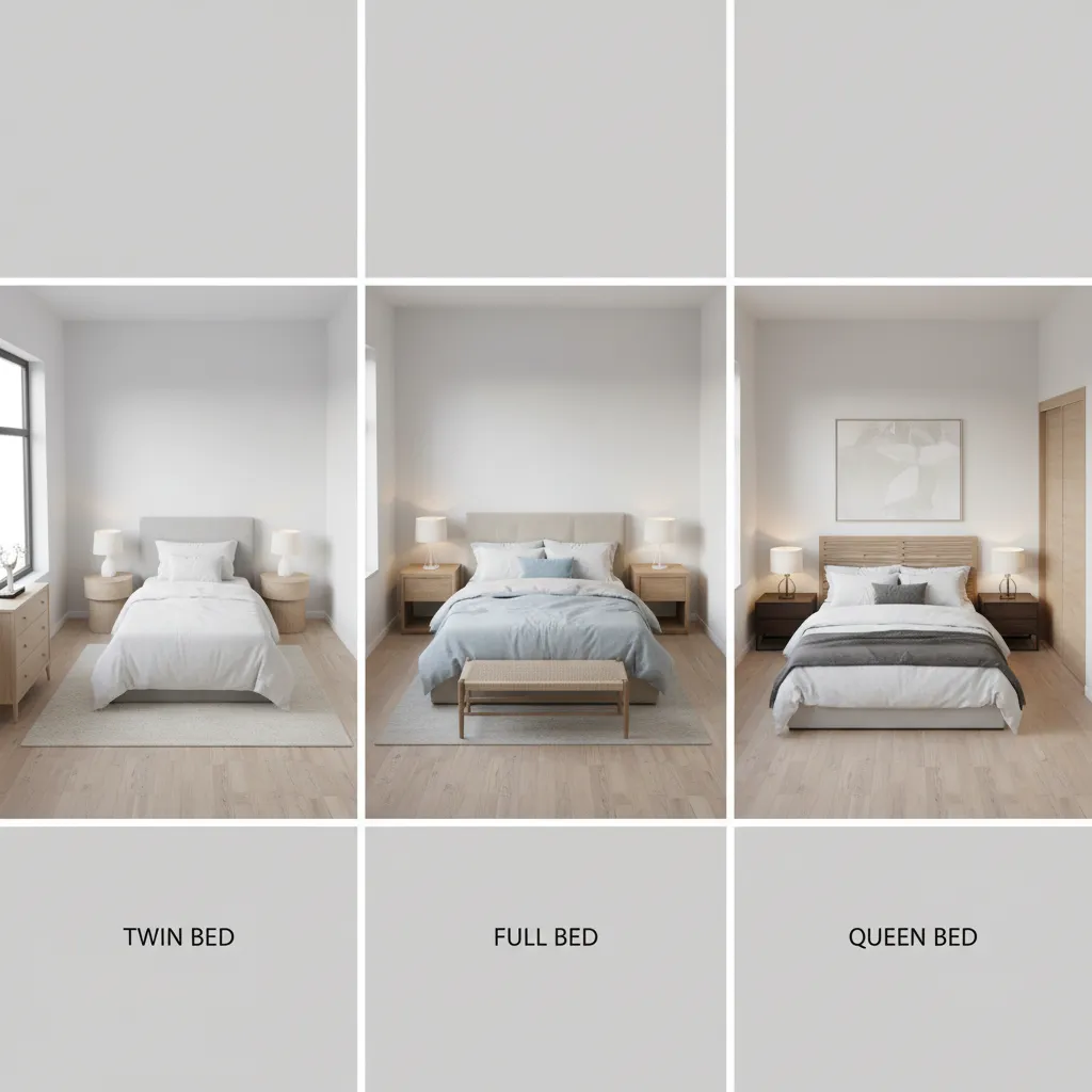 Best Bed Size for a 9 x 12 Bedroom Full vs Queen vs Twin