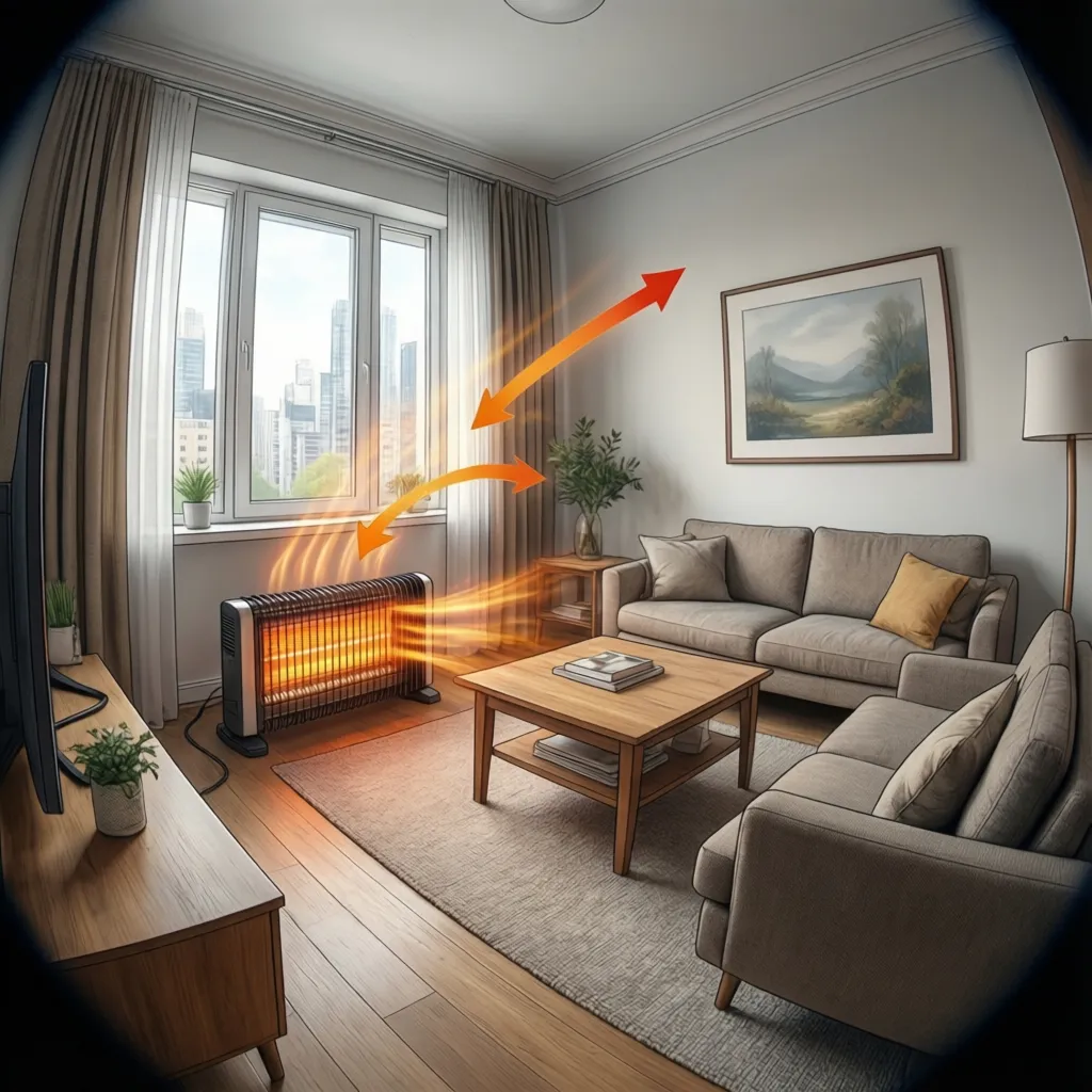 Best Placement for a Small Electric Heater