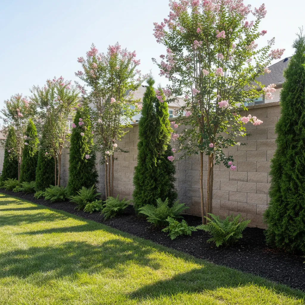 Best Trees for Boundary Walls Species Comparison for Size Roots and Maintenance