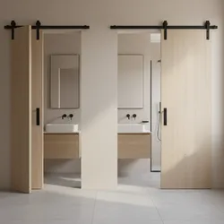 Bifold Barn Door vs Sliding Barn Door for Small Bathrooms