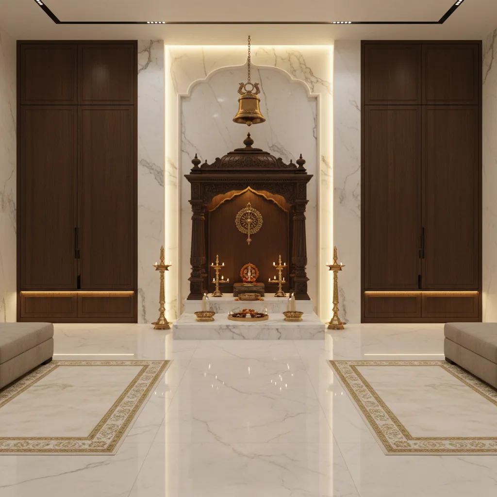 5 Big Pooja Room Designs That Balance Serenity and Storage